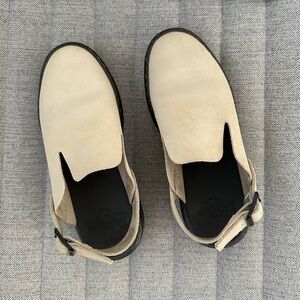 Dr Martens Carlson suede slingback mules